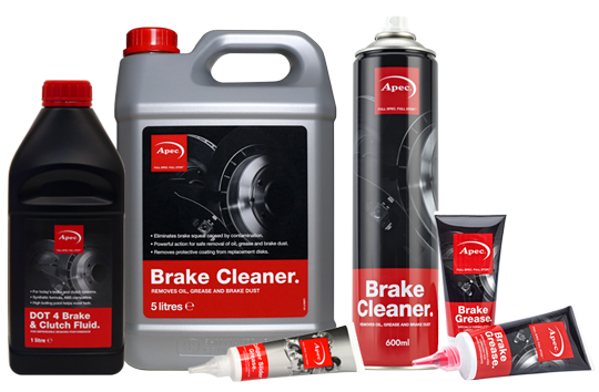 Apec Brake Cleaner, Grease, Fluid